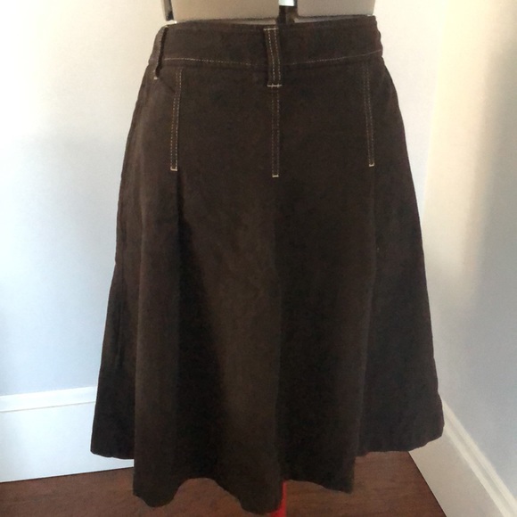 Boden skirt. Moleskin cotton. Dark brown. UK 14/ US10. - Picture 6 of 12